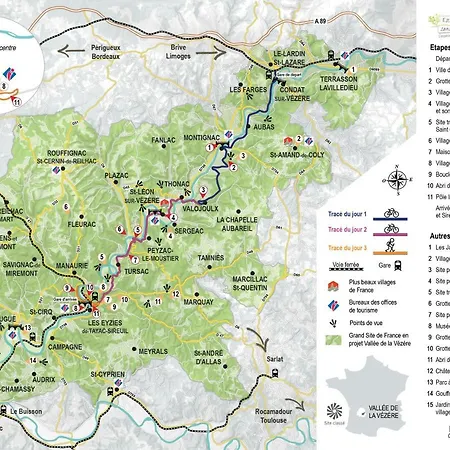 Lumineux, Bien Situe Et Tres Calme + Parking Prive Daire Le Bugue